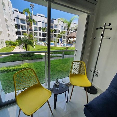 Departamento De Lujo En Manzanillo, Planta Baja Frente A La Alberca Apartment Luaran gambar