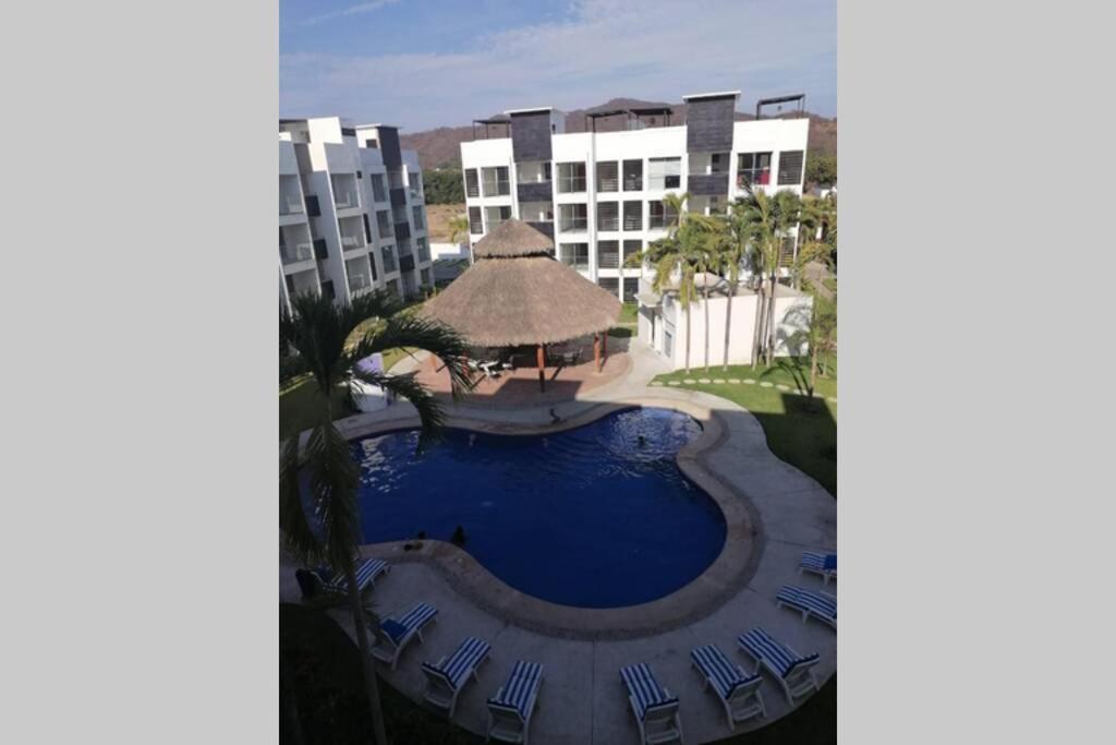 Departamento De Lujo En Manzanillo, Planta Baja Frente A La Alberca Apartment Luaran gambar