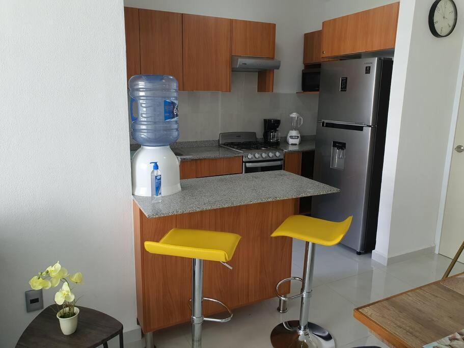 Departamento De Lujo En Manzanillo, Planta Baja Frente A La Alberca Apartment Luaran gambar